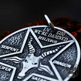 Baphomet Satan Double Sided Stainless Steel Pendant