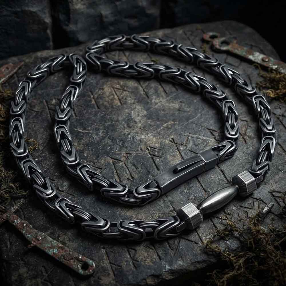 Barbell Dumbbell Byzantine Stainless Steel Bracelet
