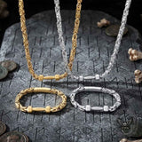 Barbell Dumbbell Byzantine Stainless Steel Bracelet
