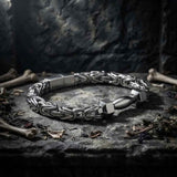 Barbell Dumbbell Byzantine Stainless Steel Bracelet