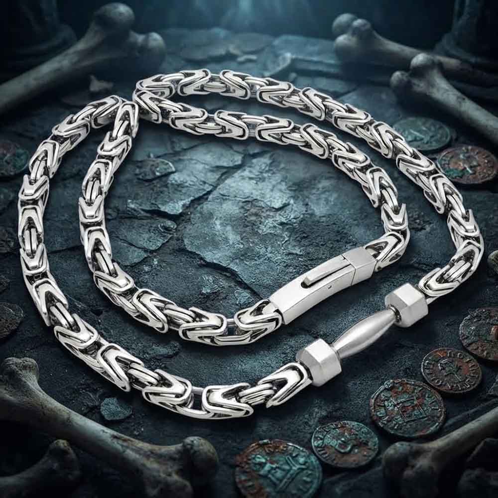 Barbell Dumbbell Byzantine Stainless Steel Bracelet