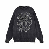 Bat Shit Crazy Vintage Washed Hoodie Sweatshirt 02 | Gthic.com