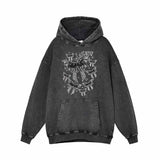 Bat Shit Crazy Vintage Washed Hoodie Sweatshirt 01 | Gthic.com