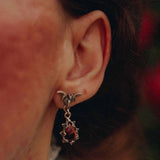 Bat Sterling Silver Crystal Earrings | Gthic.com 