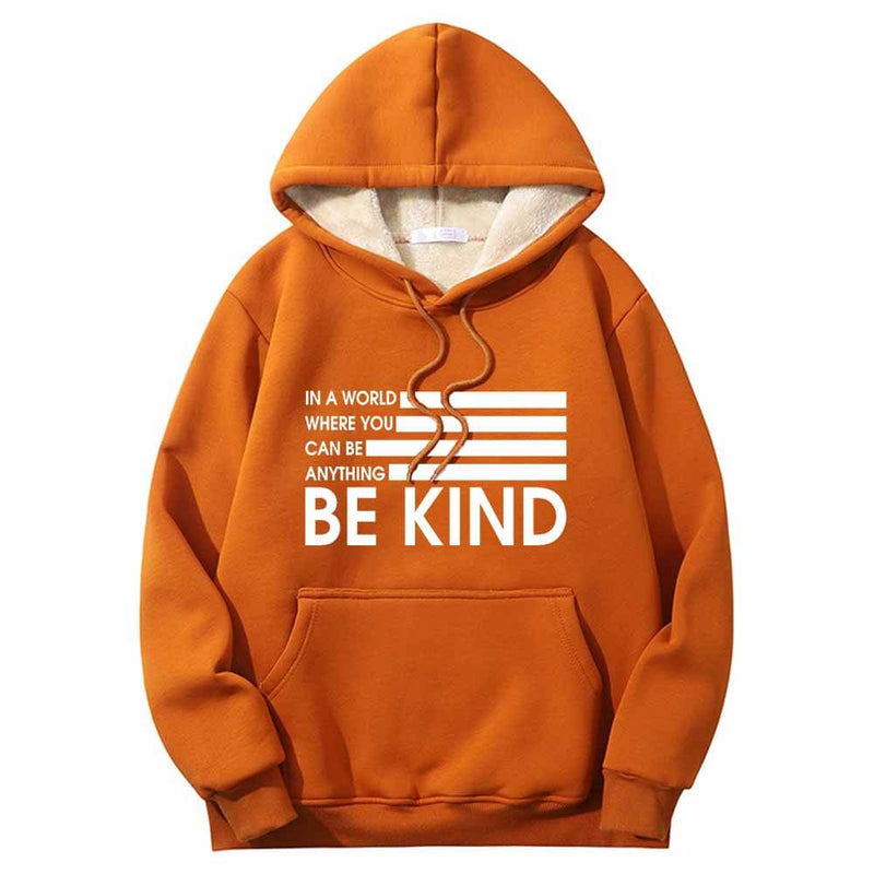 Be Kind American Flag Crew Collar Hoodie