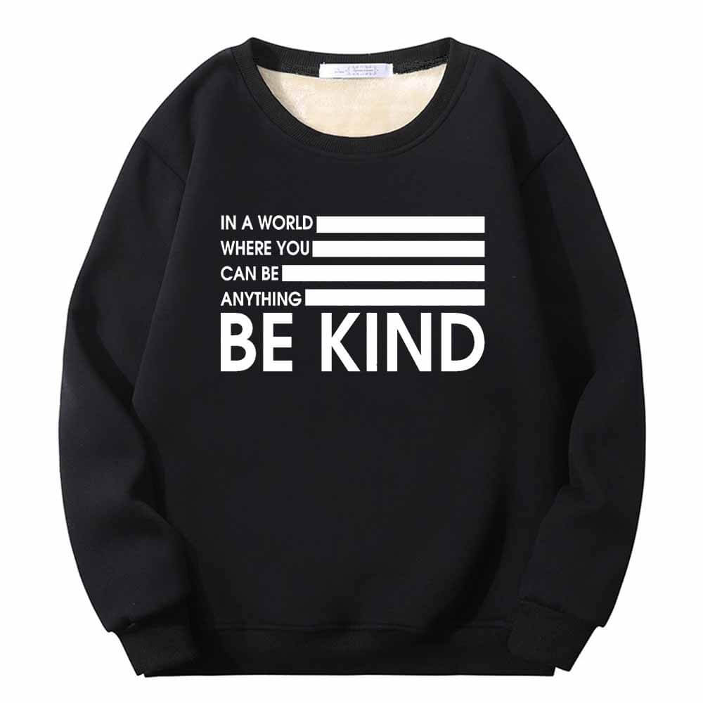 Be Kind American Flag Crew Collar Sweatshirt 01 | Gthic.com