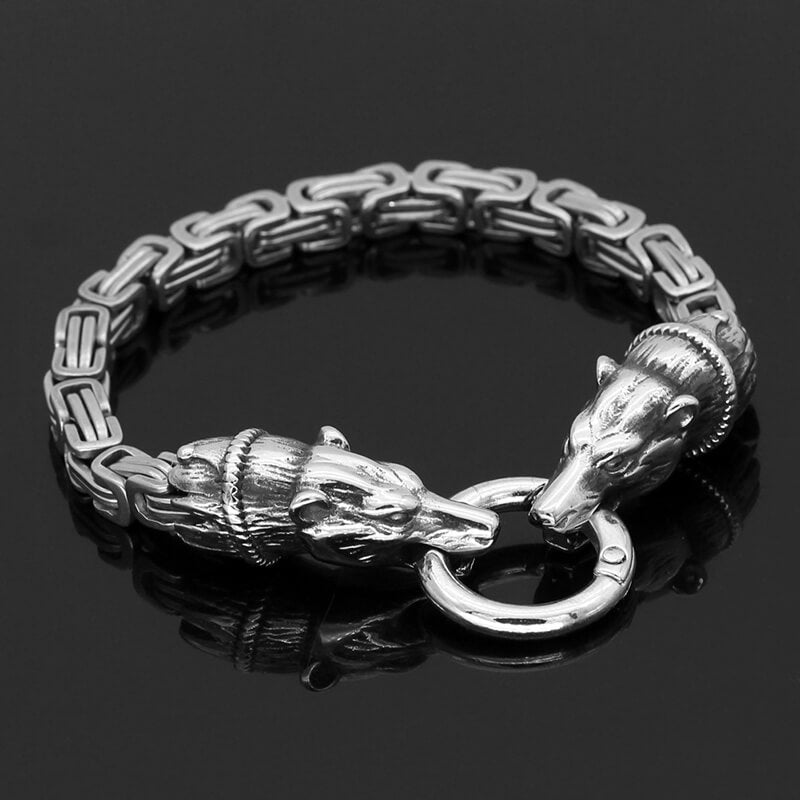 Bear Head Buckle Stainless Steel Bracelet | Gthic.com