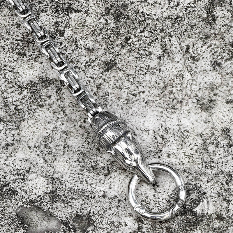 Bear Head Buckle Stainless Steel Bracelet