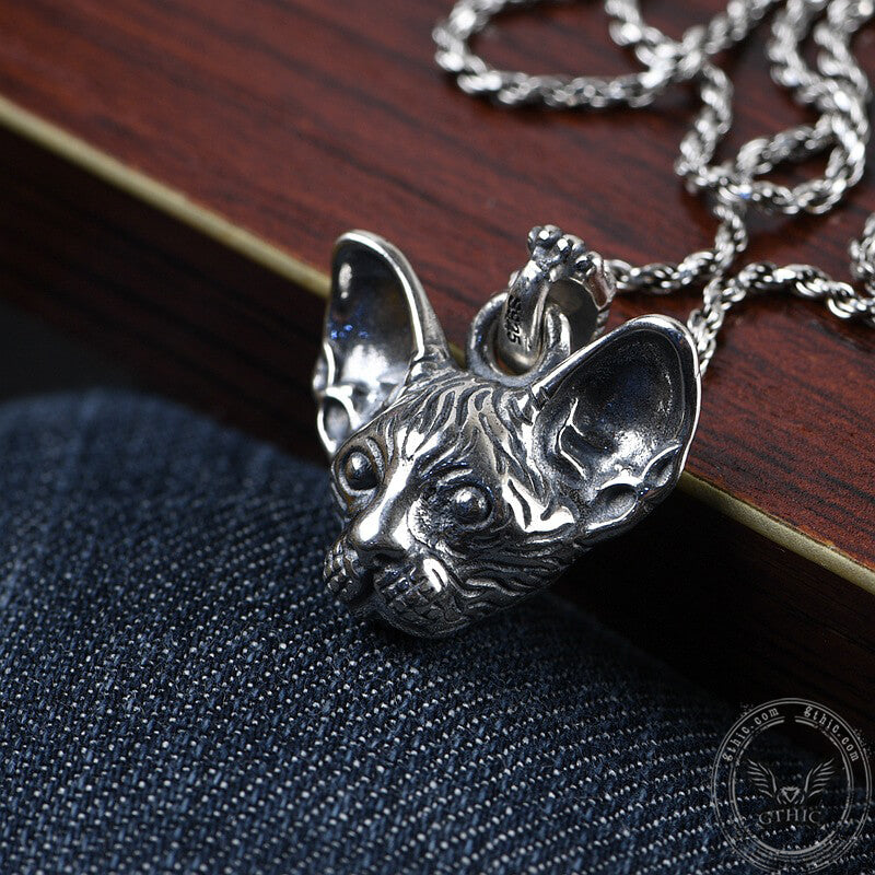 Beerus Cat Head Sterling Silver Pendant | Gthic.com