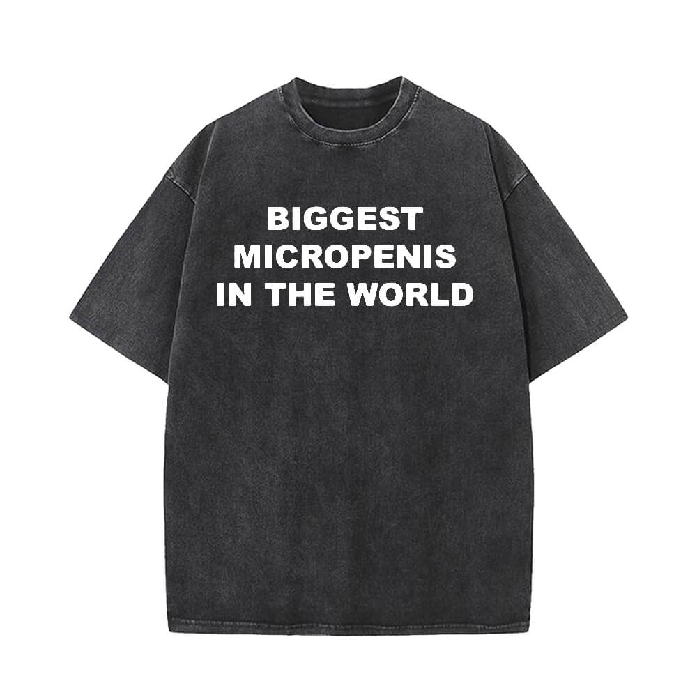 Biggest Micropenis In The World Short Sleeve T-shirt Vest | Gthic.com