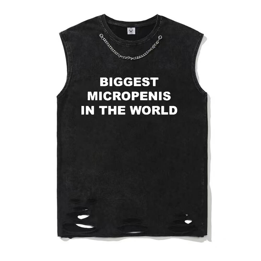 Biggest Micropenis In The World Short Sleeve T-shirt Vest | Gthic.com