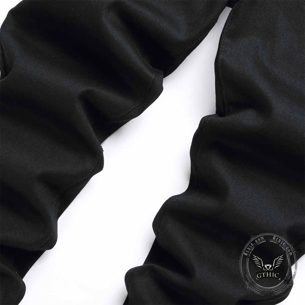 Biker Solid Color Slim Fit Stretch Denim Jeans