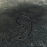 Black Crawling Snake Stainless Steel Ear Cuffs | Gthic.com