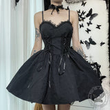 Black Goth Rose Polyester Party Dress | Gthic.com