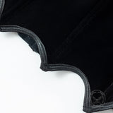 Black Gothic Bat-Embellished Camisole Velvet Corset 