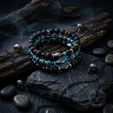 Black Hematite Stainless Steel Spacer Bead Bracelet | Gthic.com