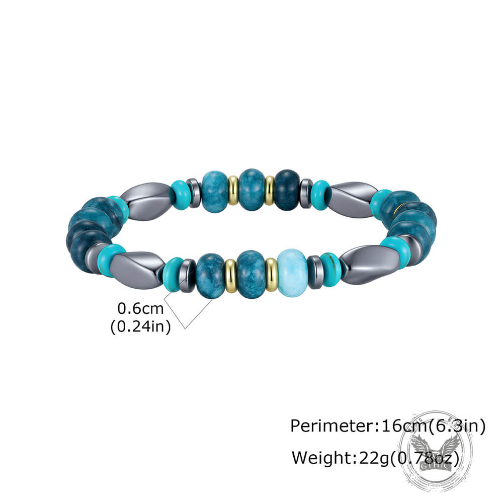 Black Hematite Stainless Steel Spacer Bead Bracelet