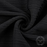 Black Hollow Lace-Up Slit Slim Tube Top Midi Dress