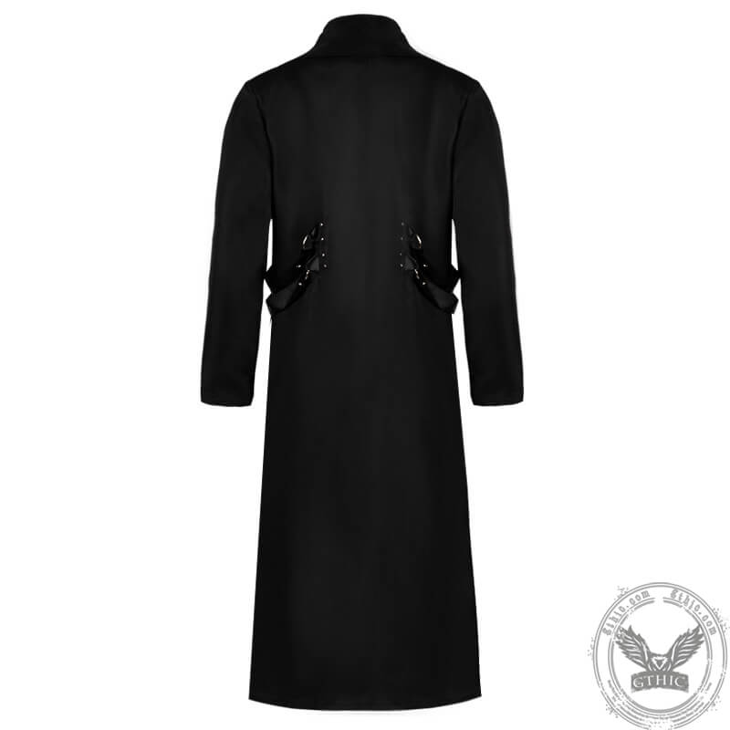 Black Long Trench Polyester Halloween Costume | Gthic.com