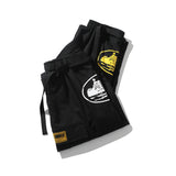 Black Multi-Pocket Printed Casual Cargo Pant