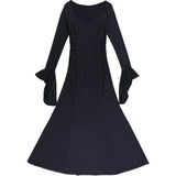 Black Polyester Mermaid Dress 01 | Gthic.com