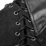 Black Punk Removable Sleeve Men's Jacket