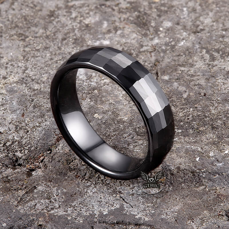 2mm Thin Ceramic Ring Wedding Band Black High Polish Comfort Fit Size 4 |  Amazon.com