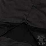 Black Satin Bandage Bodycon High Waist Skirt