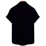 Black Skeleton Bones Hawaiian Spandex Shirt | Gthic.com