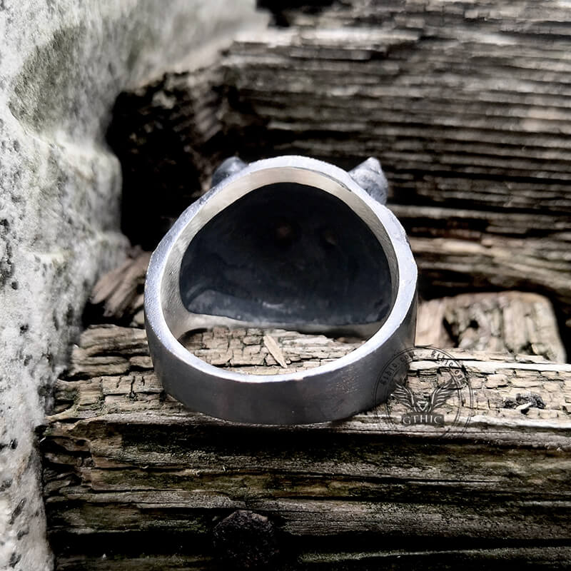 Black Tiger Sterling Silver Copper Ring