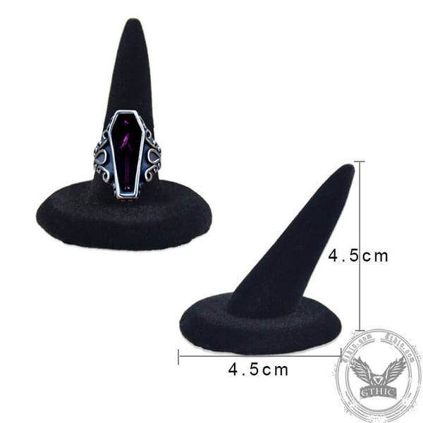 Black Velvet Finger Ring Display Holder | Gthic.com