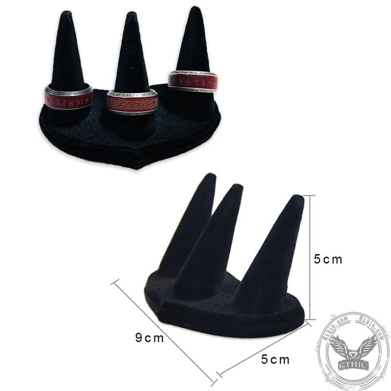 Black Velvet Finger Ring Display Holder | Gthic.com