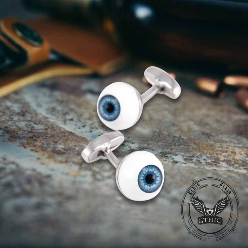 Gemelli con teschio in ottone Oni demone giapponese