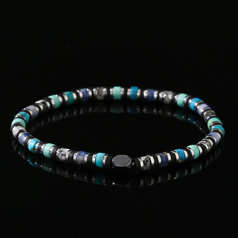 Bohemian Cylindrical Semi-Precious Stone Bracelet | Gthic.com
