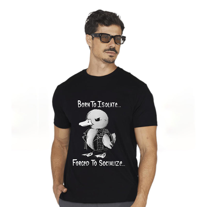 Born To Isolate Duck Short Sleeve T-shirt | Gthic.com