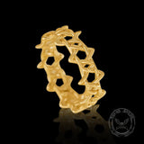 Braided Hexagram 14K Gold Engagement Ring | Gthic.com