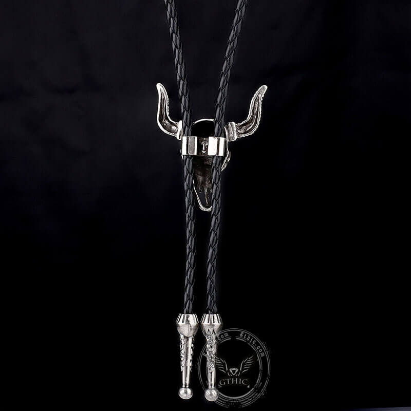 Bull Head Alloy Western Cowboy Bolo Tie | Gthic.com