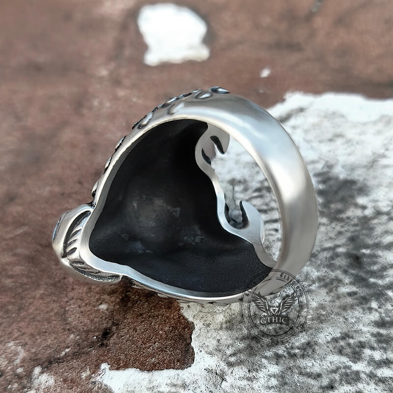 Bull Head Sterling Silver Animal Ring