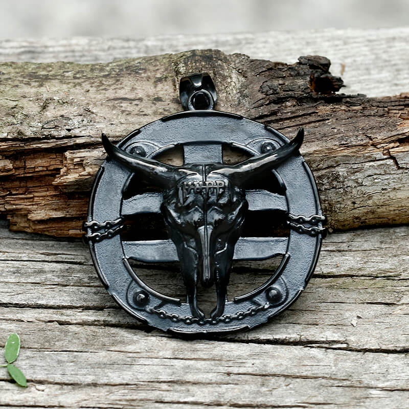 Bullfighting Bull Stainless Steel Pendant | Gthic.com