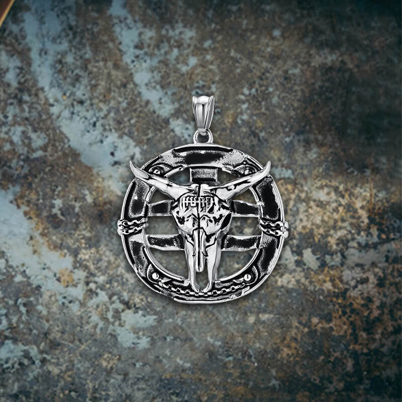 Bullfighting Bull Stainless Steel Pendant | Gthic.com