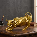 Bullish Sculpture Resin Tabletop Animal Art Ornament | Gthic.com
