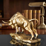 Bullish Sculpture Resin Tabletop Animal Art Ornament | Gthic.com