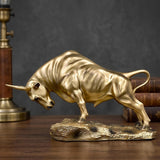 Bullish Sculpture Resin Tabletop Animal Art Ornament | Gthic.com