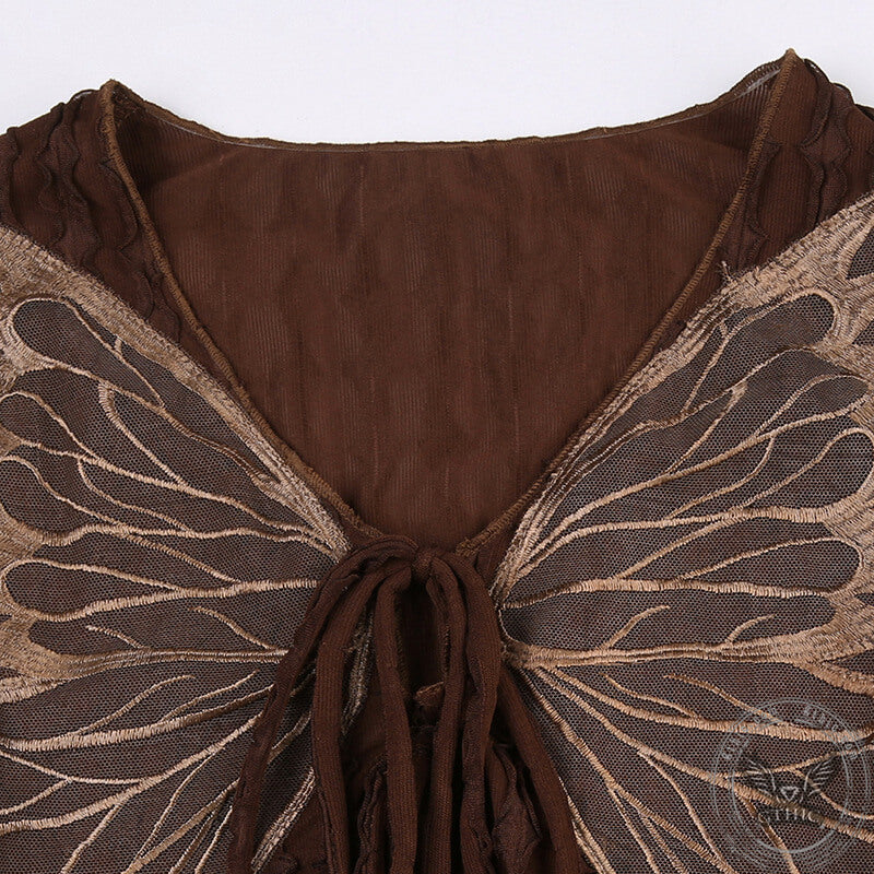Butterfly Fairy Polyester Cardigan