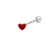 Butterfly Heart Shaped Stainless Steel Tongue Nail | Gthic.com