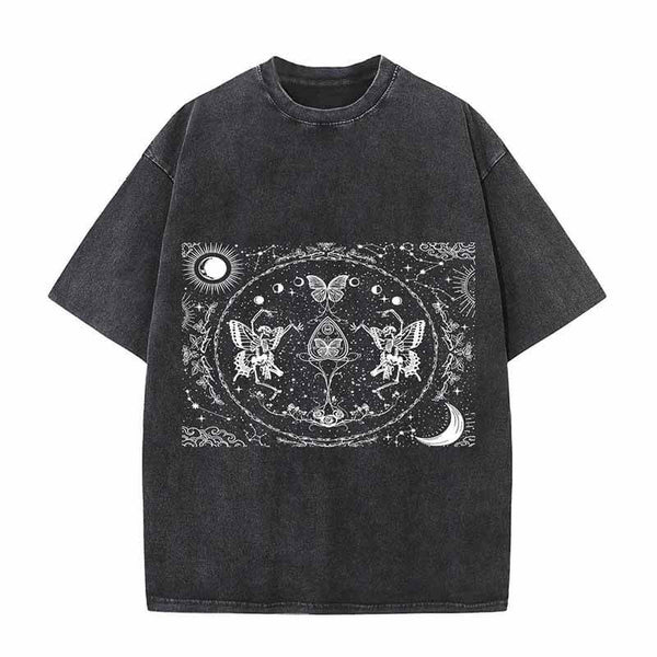Butterfly Skull Universe Gothic T-shirt | Gthic.com