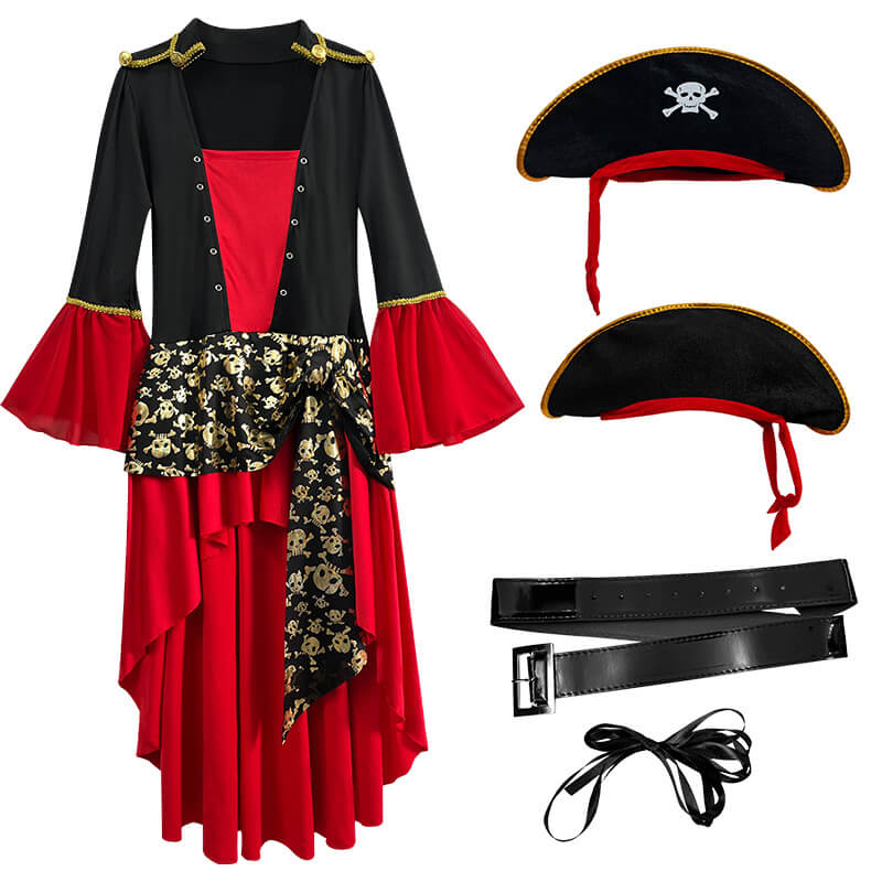 Captain Jack Sparrow Halloween Cosplay Costume Set | Gthic.com