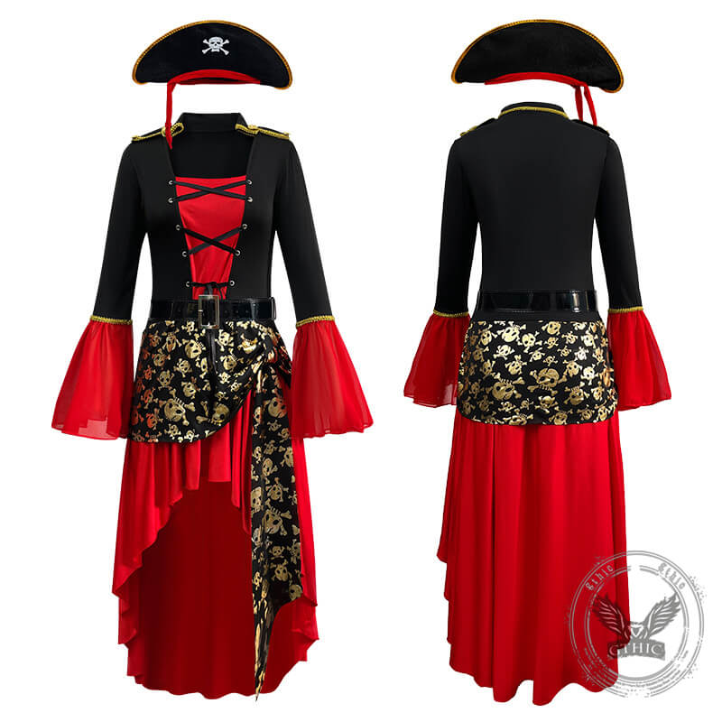 Captain Jack Sparrow Halloween Cosplay Costume Set | Gthic.com