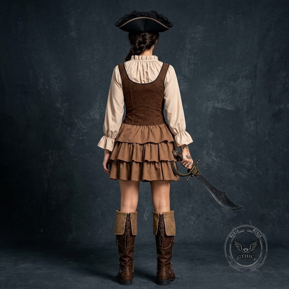 Captain Pirate Halloween Couples Cosplay Costume | Gthic.com