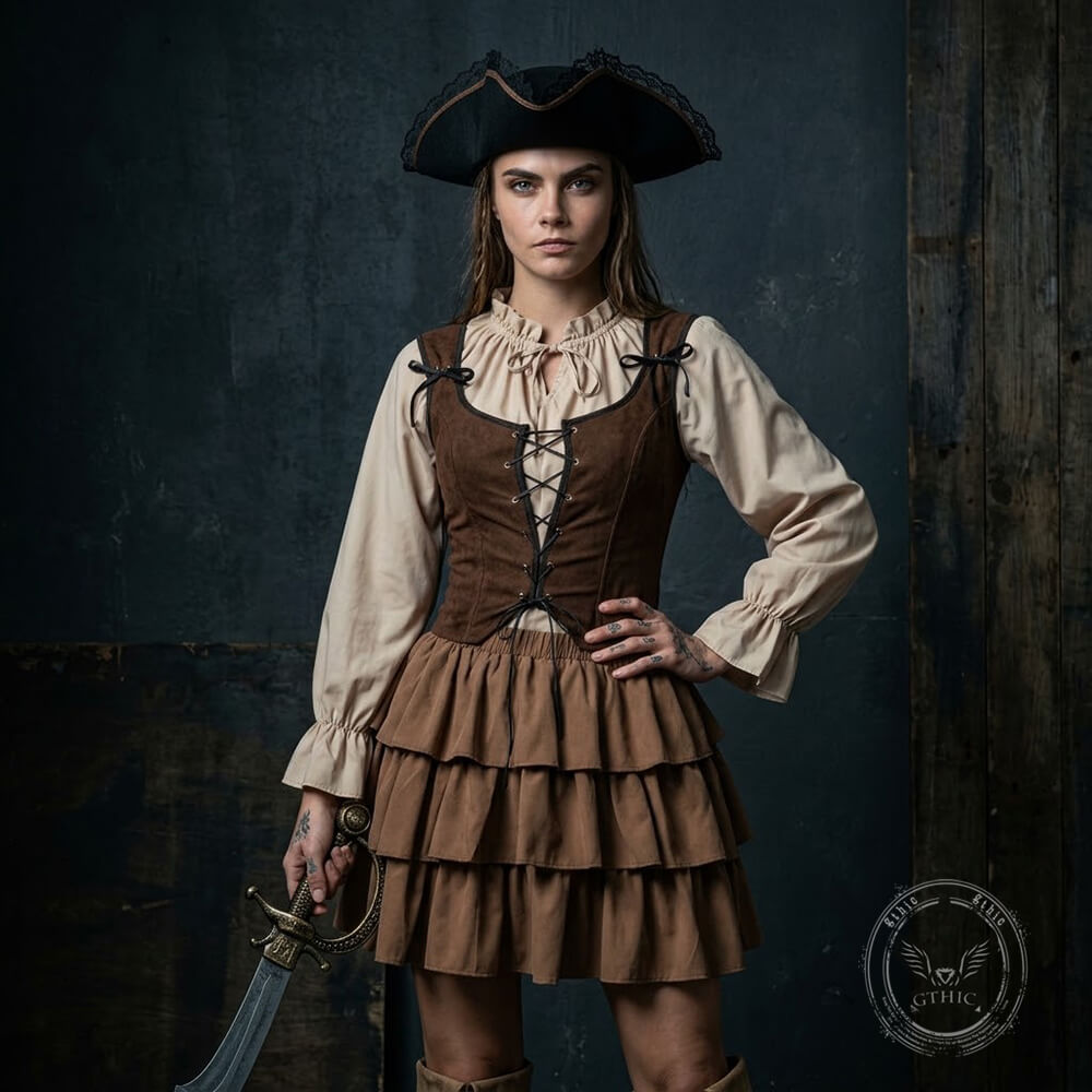 Captain Pirate Halloween Couples Cosplay Costume | Gthic.com